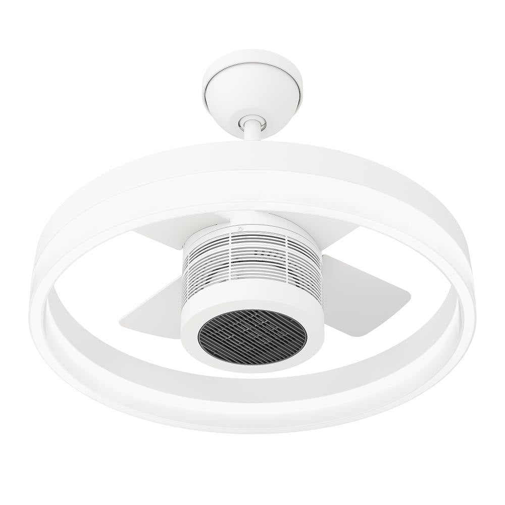 SkyX SkyFan 24in LED Fandelier with Turbo Heater Matte White