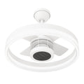 SkyX SkyFan 24in LED Fandelier with Turbo Heater Matte White
