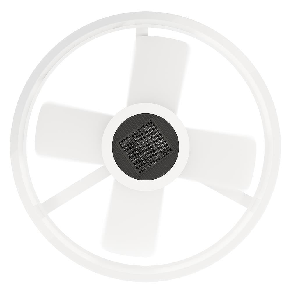 SkyX SkyFan 24in LED Fandelier with Turbo Heater Matte White