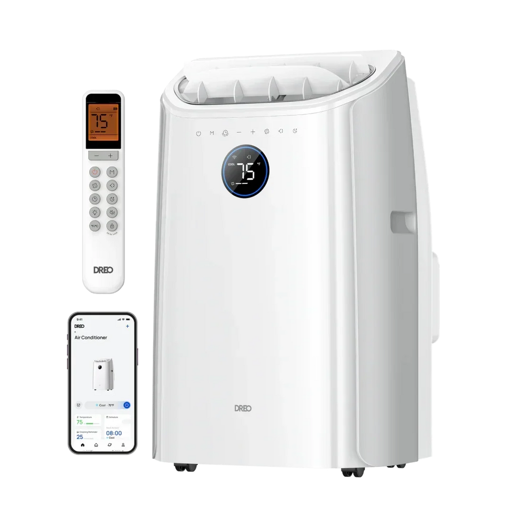 DREO 14000 BTU Smart Portable Air Conditioner 516S White