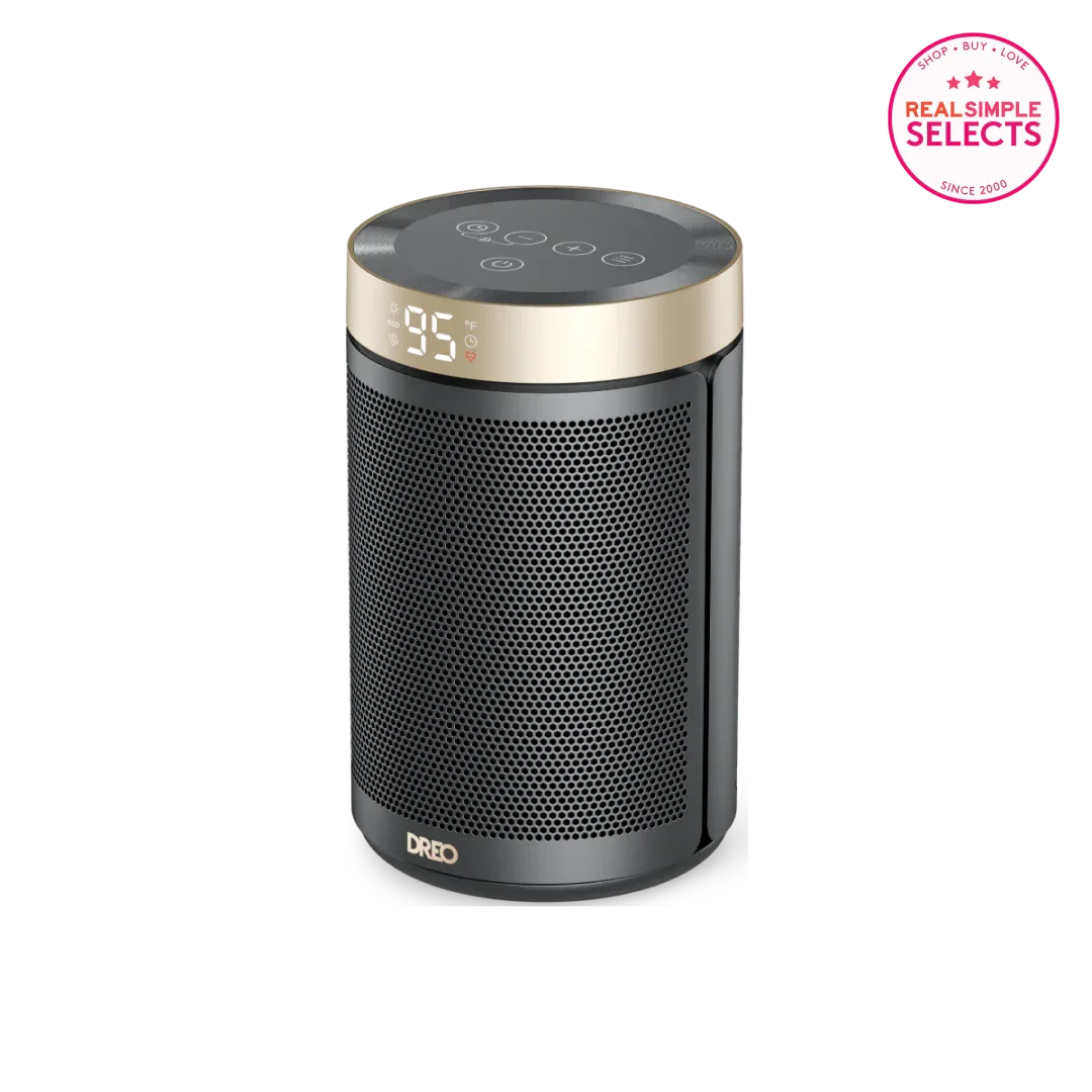 DREO Atom 316 Ceramic Space Heater 1500W Heat-Funnel Technology Gold