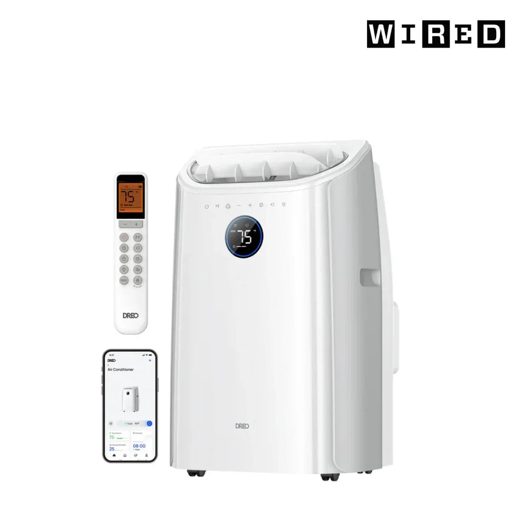 DREO 14000 BTU Smart Portable Air Conditioner 516S White