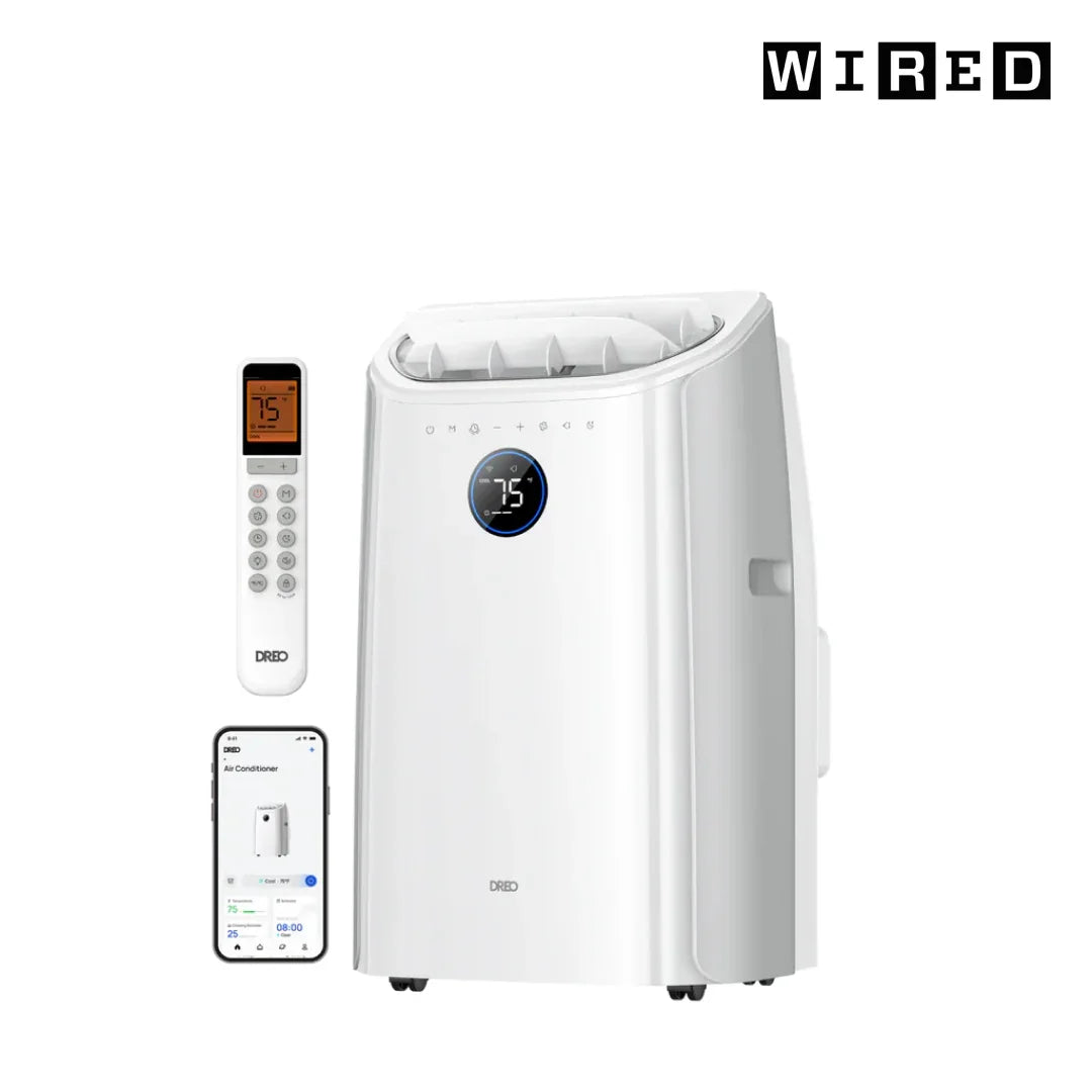 DREO 14000 BTU Smart Portable Air Conditioner 516S White
