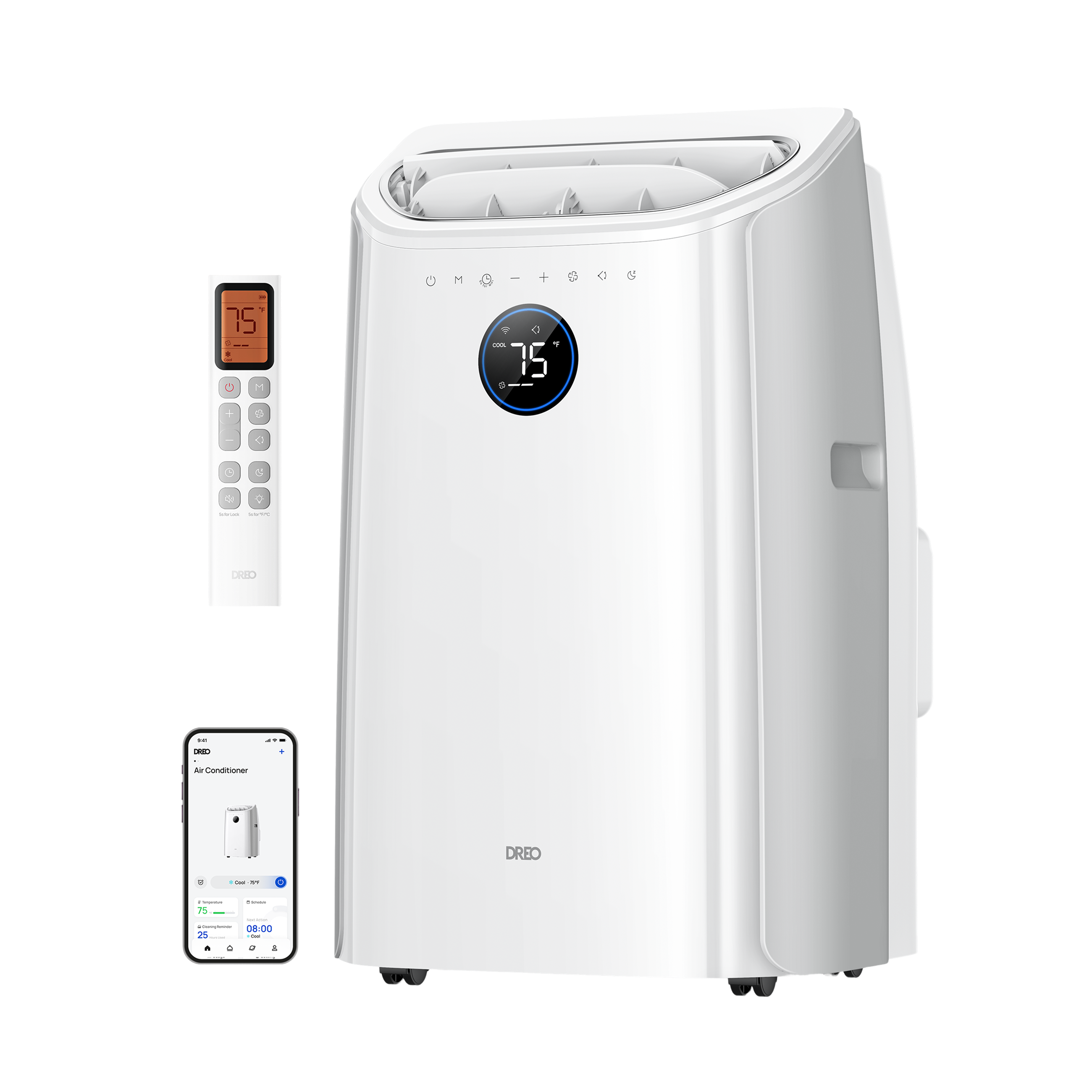 DREO 740S Portable Air Conditioner 10,000 BTU White