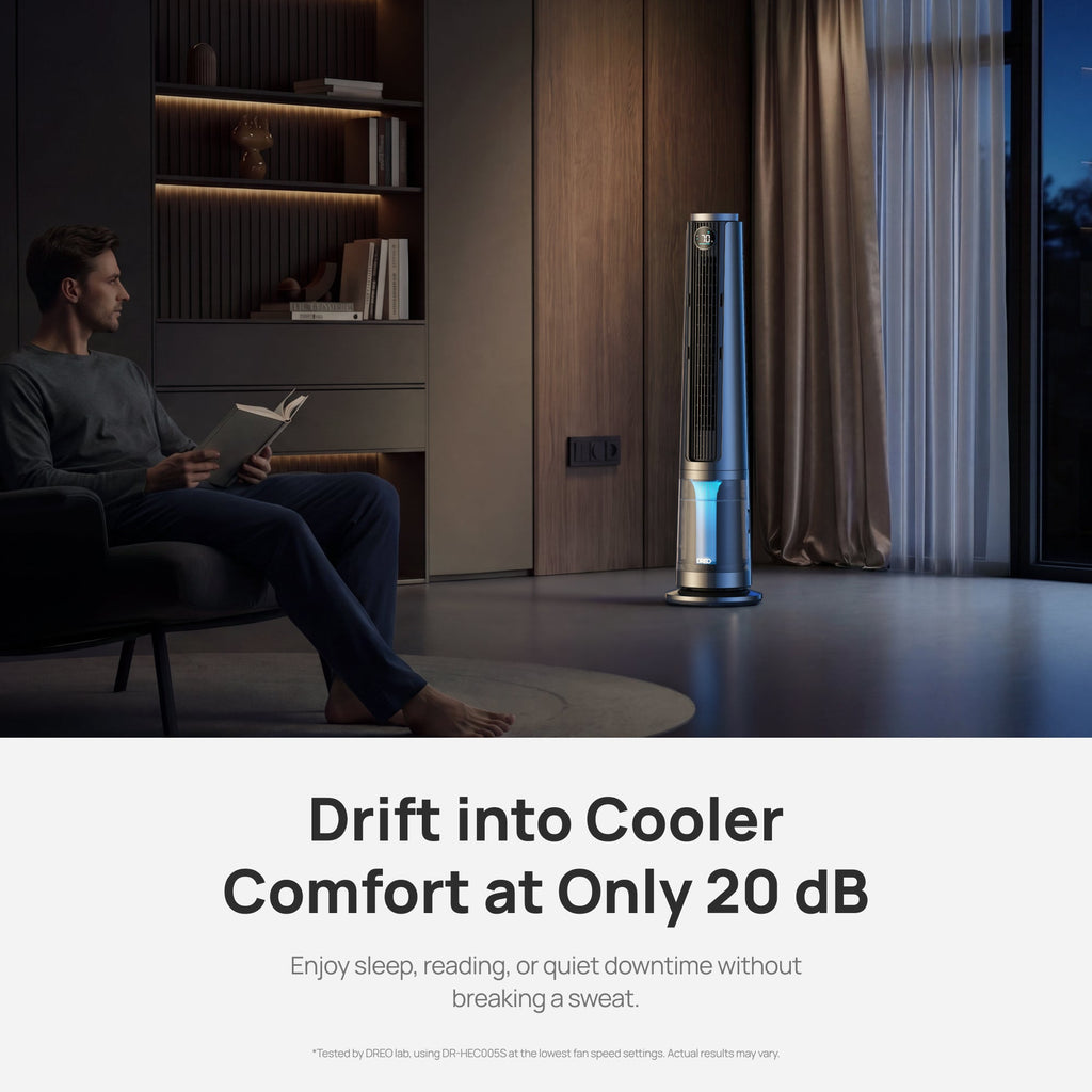 DREO TurboCool 765S Misting Fan 6L Tank 24H+ Runtime Gray